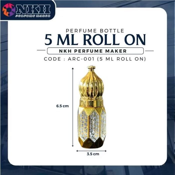 EMPTY BOTTLE FRAGRANCE ARABIC ROLL ON 5ML (ARC-001) - Image 3