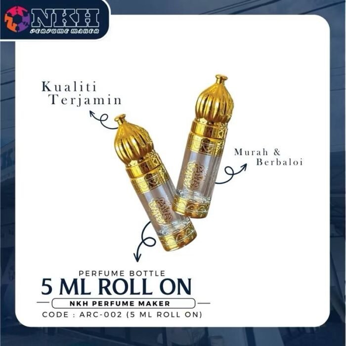 EMPTY BOTTLE FRAGRANCE ARABIC ROLL ON 5ML (ARC-002) - Image 2