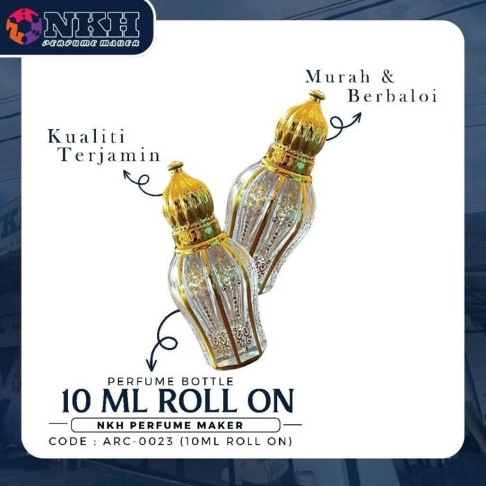 EMPTY BOTTLE FRAGRANCE ARABIC ROLL ON 1OML (ARC-0023) - Image 2