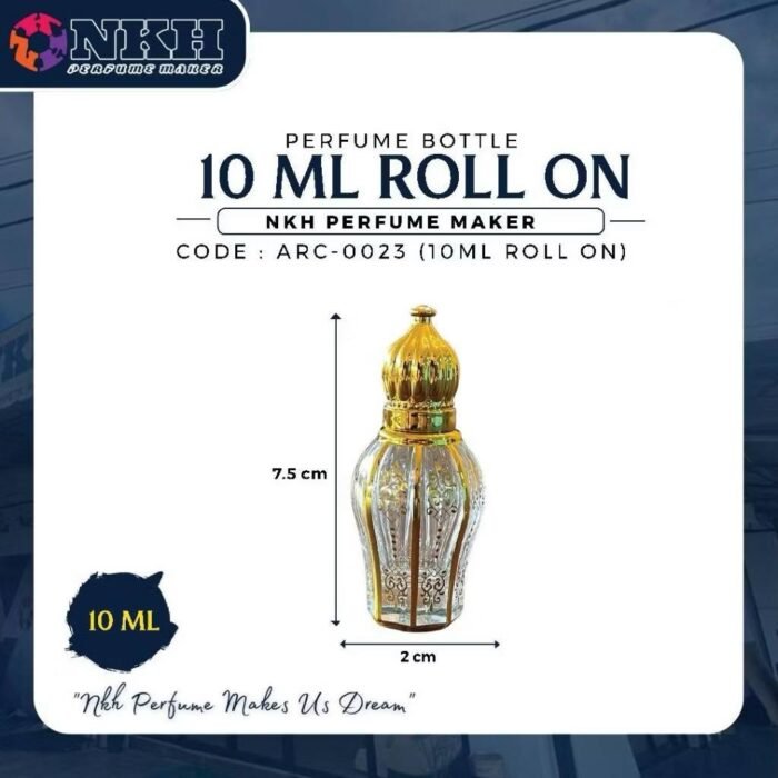 EMPTY BOTTLE FRAGRANCE ARABIC ROLL ON 1OML (ARC-0023) - Image 3