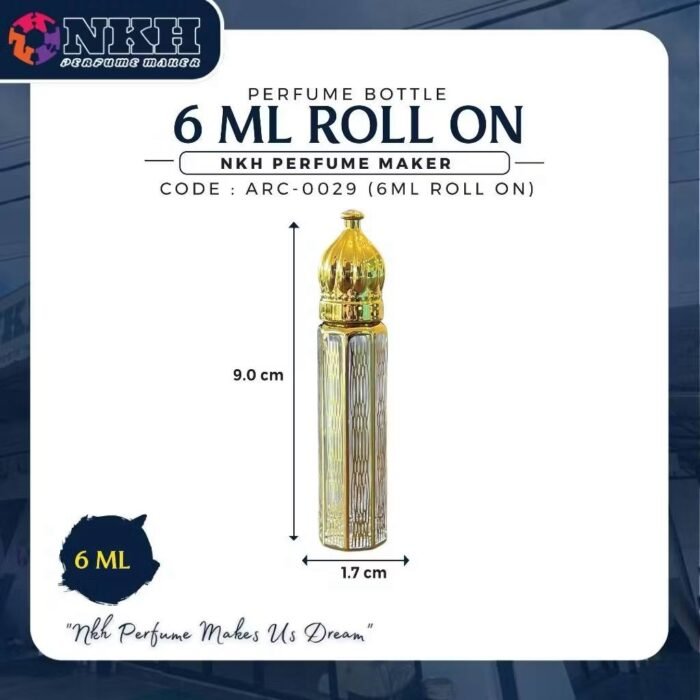 EMPTY BOTTLE FRAFRANCE ARABIC ROLL ON 6ML (ARC-0029) - Image 3