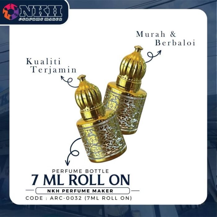 EMPTY BOTTLE FRAGRANCE ARABIC ROLL ON 7ML (ARC-0032) - Image 2