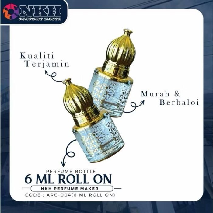 EMPTY BOTTLE FRAGRANCE ARABIC ROLL ON 6 ML (ARC-004) - Image 2