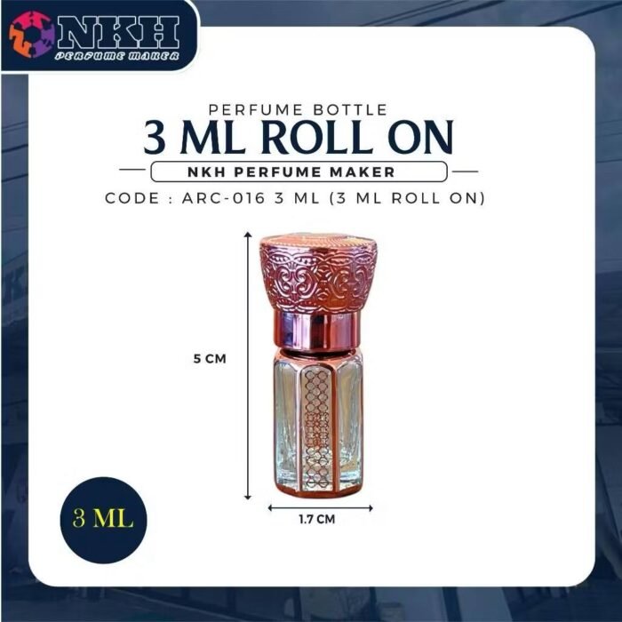 BOTOL KOSONG ARABIC ROLL ON 3ML (ARC-016) - Image 3