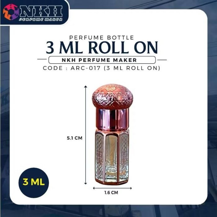 BOTOL KOSONG ARABIC ROLL ON 3ML (ARC-017) - Image 3