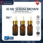 EMPTY BOTTLE FRAGRANCE SERUM BROWN CLEAR 10 ML