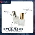 EMPTY BOTTLE FRAGRANCE SQUARE SCREW 10ML (DH357) - Image 2
