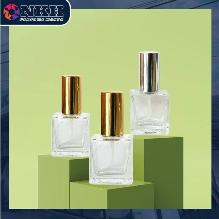 EMPTY BOTTLE FRAGRANCE SQUARE SCREW 10ML (DH357) - Image 4
