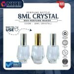 EMPTY BOTTLE FRAGRANCE CRYSTAL SCREW TYPE 8ML