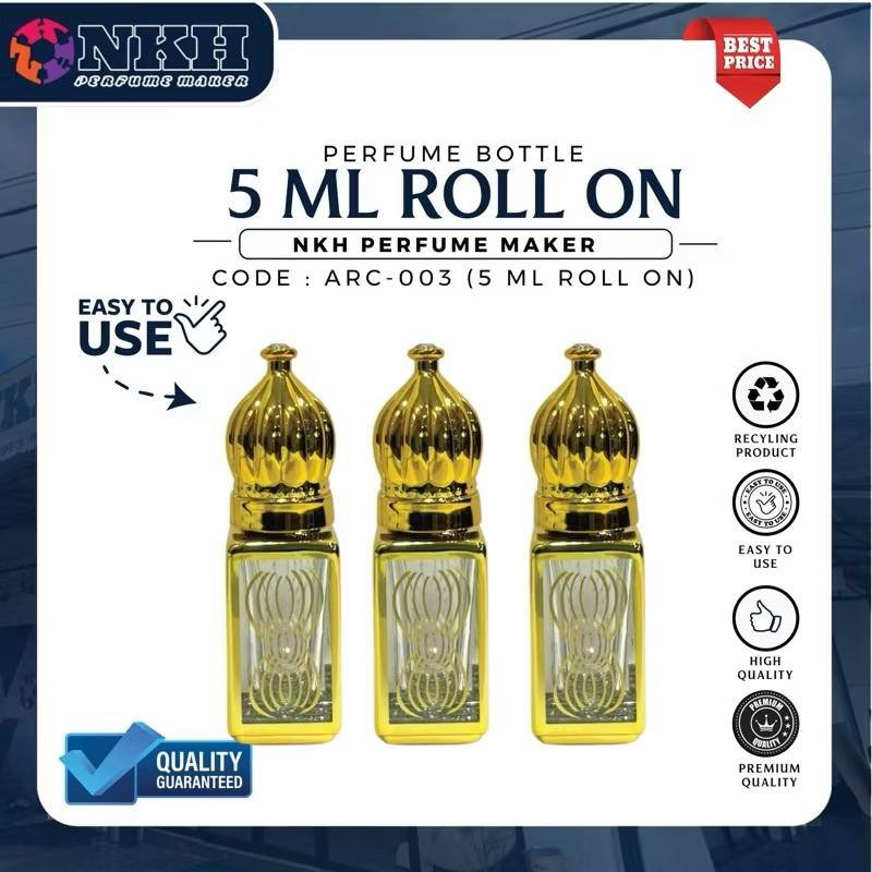 ARC-003 EMPTY BOTTLE FRAGRANCE ARABIC ROLL ON 5ML (ARC-003) - Image 1