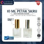 EMPTY BOTTLE FRAGRANCE SQUARE SCREW 10ML (DH357)
