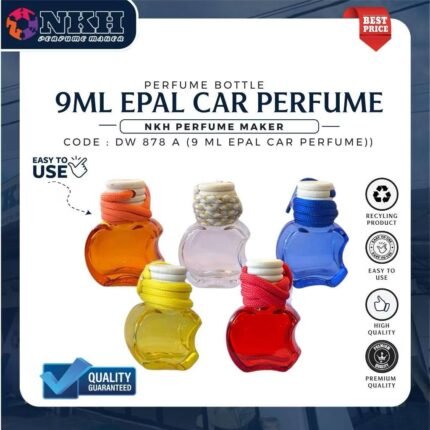 EMPTY BOTTLE CAR PERFUME APPLE 9ML (DW 878 A)