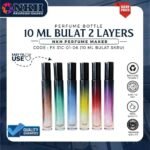 EMPTY BOTTLE FRAGRANCE LONG ROUND 2 TONE SCREW 10ML (FX 51C 01-06)