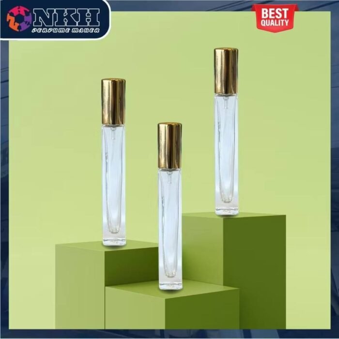 EMPTY BOTTLE FRAGRANCE LONG SQUARE SCREW 10ML (NKH FX51J) - Image 4