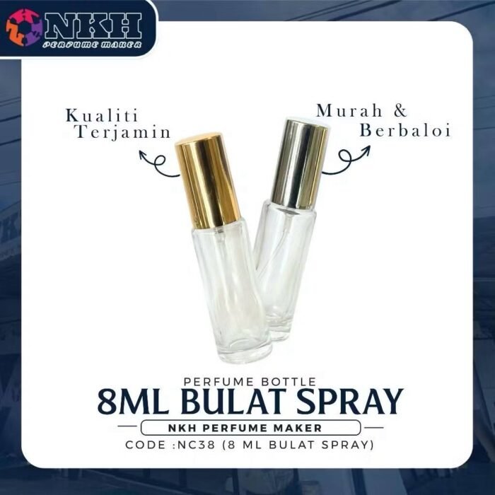 EMPTY BOTTLE FRAGRANCE CIRCLE SPRAY TYPE 8ML (NC 38) - Image 2