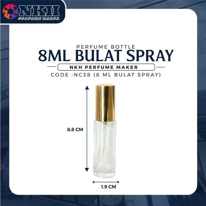 EMPTY BOTTLE FRAGRANCE CIRCLE SPRAY TYPE 8ML (NC 38) - Image 3