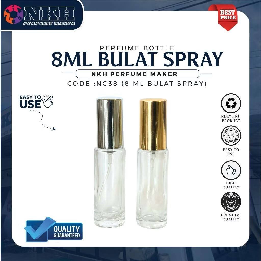 NC38 EMPTY BOTTLE FRAGRANCE CIRCLE SPRAY TYPE 8ML (NC 38) - Image 1