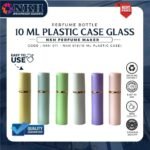EMPTY BOTTLE FRAGRANCE PLASTIC METAL CASE 10ML (NKH 011-016)