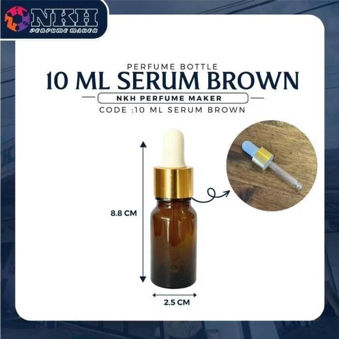 EMPTY BOTTLE FRAGRANCE SERUM BROWN CLEAR 10 ML - Image 3