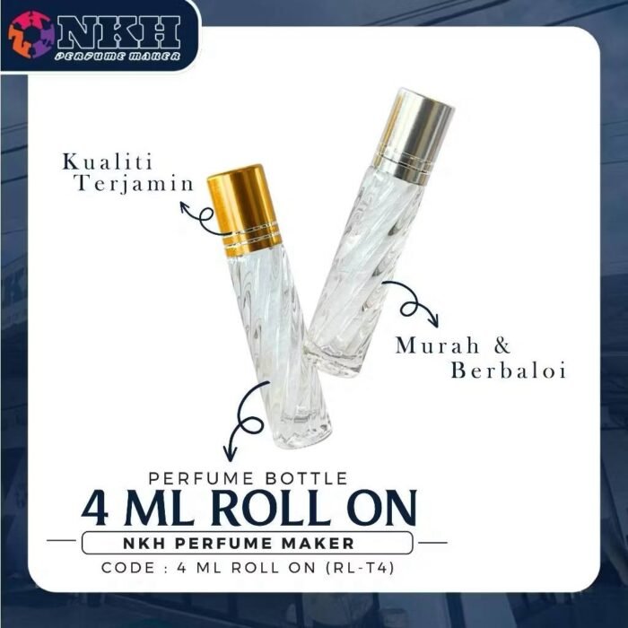 EMPTY BOTTLE FRAGRANCE ROLL ON 4ML (RL-T4) - Image 2