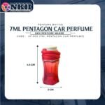 EMPTY BOTTLE CAR PERFUME PENTAGON 7ML (XF 002) - Image 3