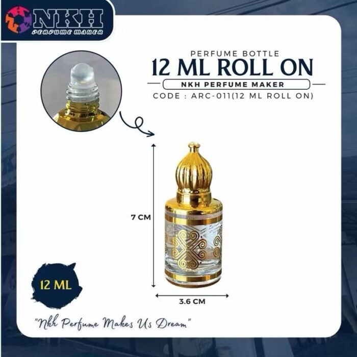 EMPTY BOTTLE FRAGRANCE ARABIC 12ML (ARC-011) - Image 3