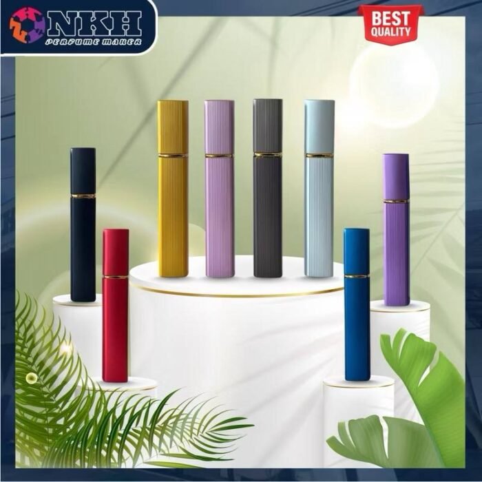 EMPTY BOTTLE FRAGRANCE METAL CASE GLASS 12ML (NKH017-024) - Image 4