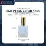 EMPTY BOTTLE FRAGRANCE SQUARE CLEAR SCREW 15ML (DH115) - Image 3