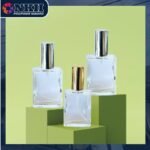 EMPTY BOTTLE FRAGRANCE SQUARE CLEAR SCREW 15ML (DH115) - Image 4