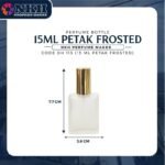 EMPTY BOTTLE FRAGRANCE SQUARE FROSTED SCREW 15ML (DH115) - Image 3