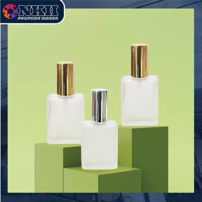 EMPTY BOTTLE FRAGRANCE SQUARE FROSTED SCREW 15ML (DH115) - Image 4