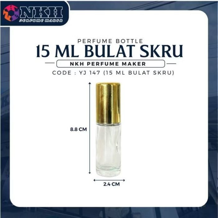 EMPTY BOTTLE FRAGRANCE CIRCLE SPRAY SCREW 15ML (YJ 147) - Image 3