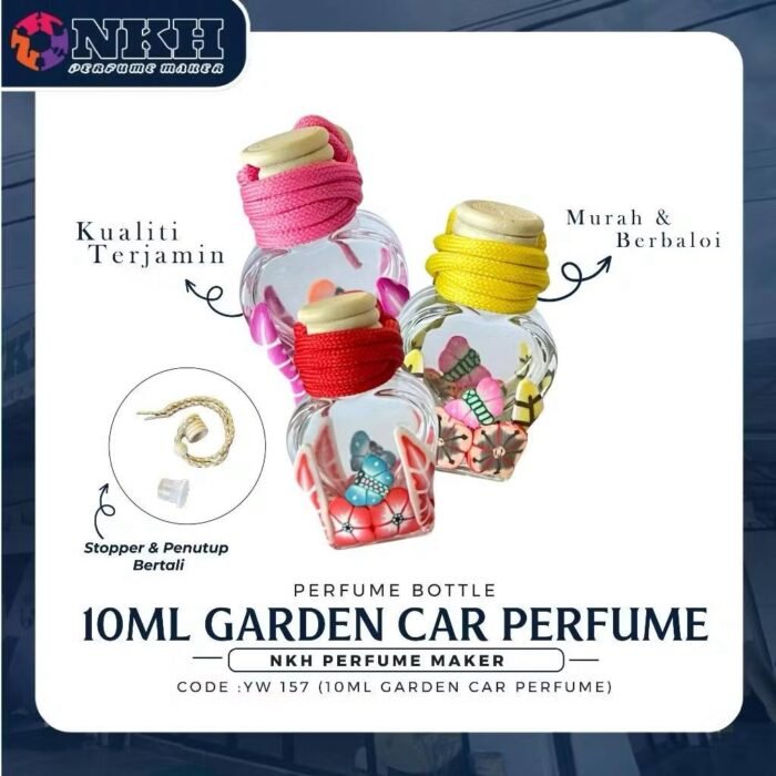 EMPTY BOTTLE FLORAL CAR PERFUME (YW 157) - Image 2