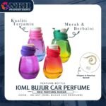 EMPTY BOTTLE CAR PERFUME OVAL SHAPE 2TONE CLOURS (DH 667) - Image 2