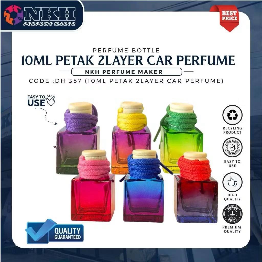 DH 357 EPMTY BOTTLE CAR PERFUME 2COLOURS LAYER (DH 367) - Image 1