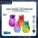 EMPTY BOTTLE CAR PERFUME OVAL SHAPE 2TONE CLOURS (DH 667)