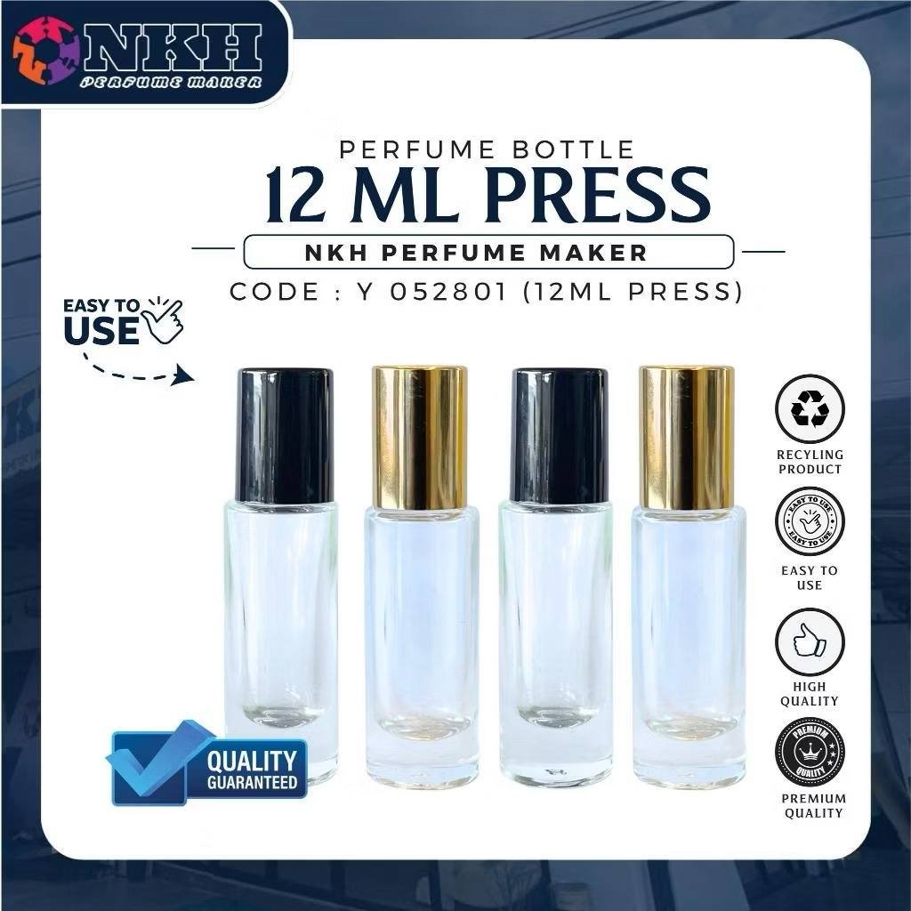 Y 052801 EMPTY BOTTLE FRAGRANCE PRESS CIRCLE 12ML (Y 052801) - Image 1