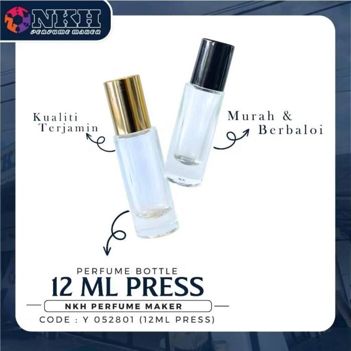 EMPTY BOTTLE FRAGRANCE PRESS CIRCLE 12ML (Y 052801) - Image 2