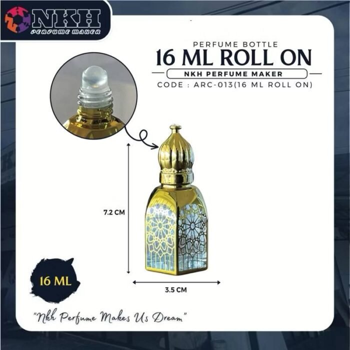 EMPTY BOTTLE FRAGRANCE ARABIC ROLL ON 16ML (ARC-013) - Image 3