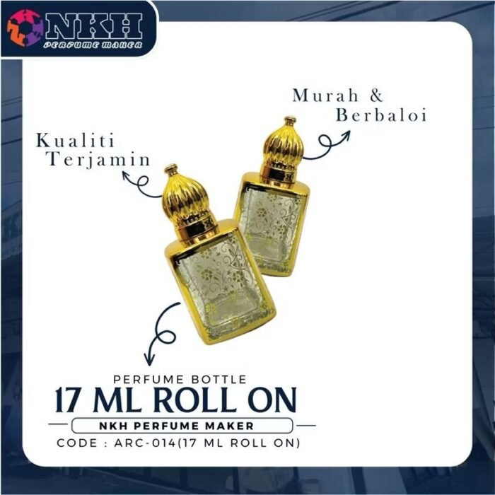 EMPTY BOTTLE FRAGRANCE ARABIC ROLL ON 17ML ( ARC-014 ) - Image 2