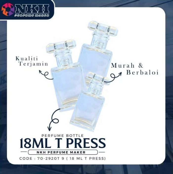 EMPTY BOTTLE FRAGRANCE 18ML T PRESS ( 70-2920T 9 ) - Image 2