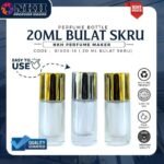 EMPTY BOTTLE FRAGRANCE 20ML CIRCLE SCREW ( B1805-18 )