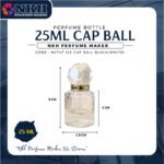 EMPTY BOTTLE FRAGRANCE 25ML CIRCLE CAP BALL PRESS ( NKH 747 ) - Image 3
