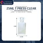 EMPTY BOTTLE FRAGRANCE 25ML SQUARE CAP T PRESS ( LZ-198K ) - Image 3