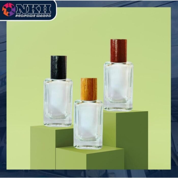 EMPTY BOTTLE FRAGRANCE 30ML SQUARE WOODEN CAP PRESS ( YS364 ) - Image 4