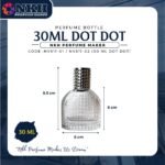 EMPTY BOTTLE FRAGRANCE 30ML DOT DOT SCREW ( NKH 811-01/02 ) - Image 3