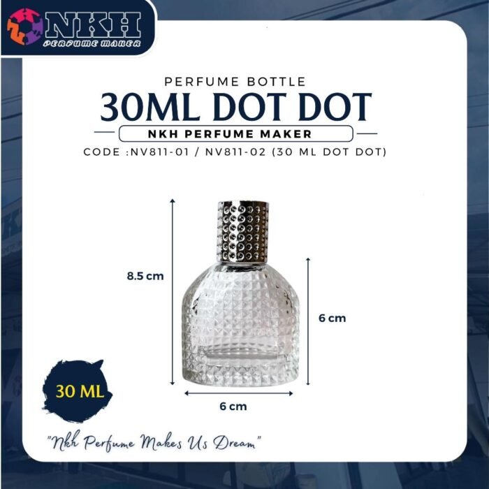 EMPTY BOTTLE FRAGRANCE 30ML DOT DOT SCREW ( NKH 811-01/02 ) - Image 3