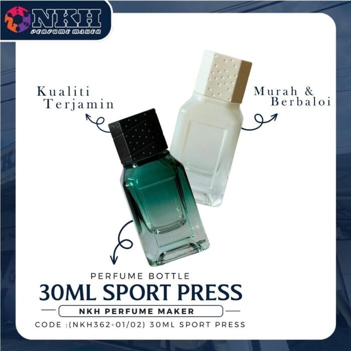 EMPTY BOTTLE FRAGRANCE 30ML SPORT PRESS (NKH362-01/02) - Image 2