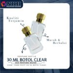 EMPTY BOTTLE FRAGRANCE 30ML TURBAN CLEAR CAP GOLD SCREW ( PX 317 ) - Image 2