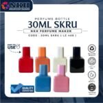 EMPTY BOTTLE FRAGRANCE 30ML SMALL SQUARE SCREW ( LZ - 485 )